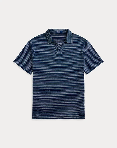 Standard Fit Striped Jersey Polo Shirt