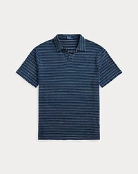 Standard Fit Striped Jersey Polo Shirt