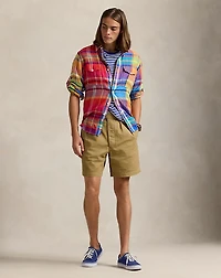 Classic Fit Plaid Linen Workshirt