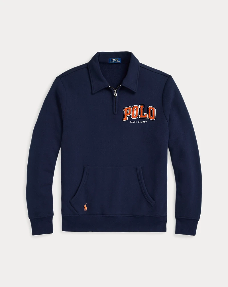 The RL Fleece Logo Collared Sweatshirt