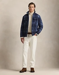 Plaid Fleece Shirt Jacket