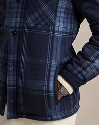 Plaid Fleece Shirt Jacket