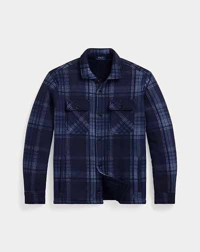 Plaid Fleece Shirt Jacket