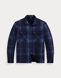 Plaid Fleece Shirt Jacket