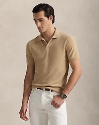 Cashmere Polo-Collar Sweater