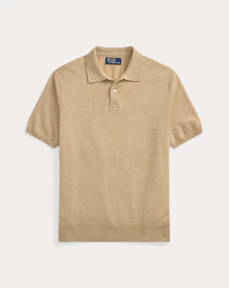 Cashmere Polo-Collar Sweater