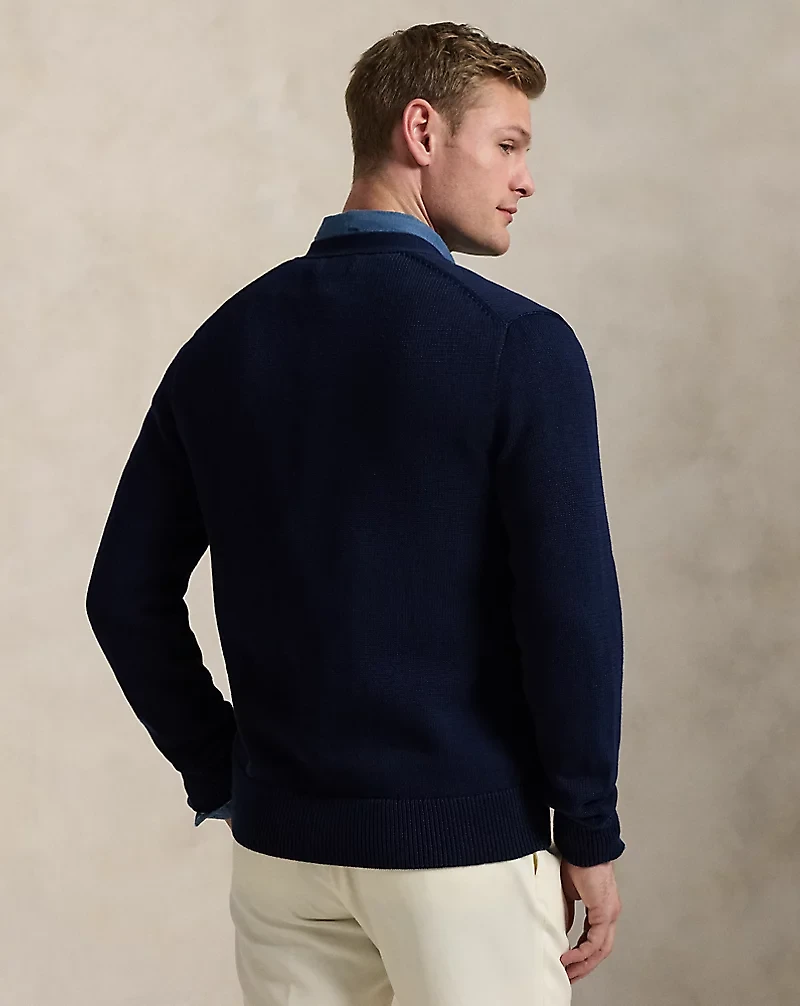 Cotton V-Neck Cardigan