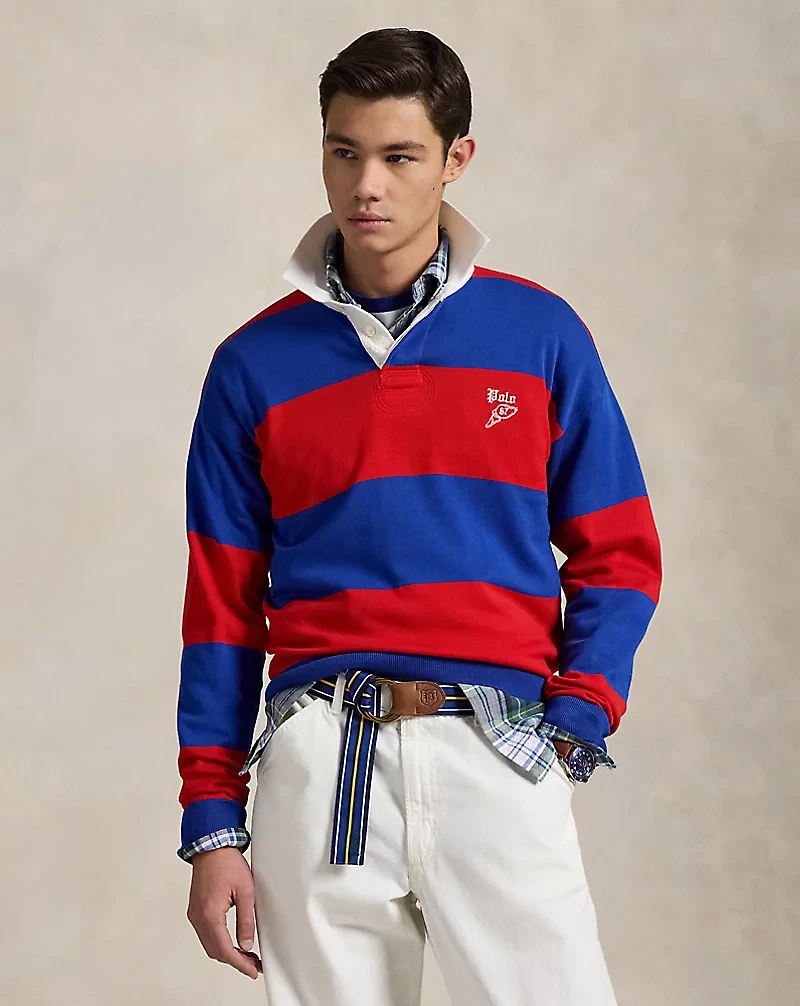 Striped Cotton Rugby Sweater