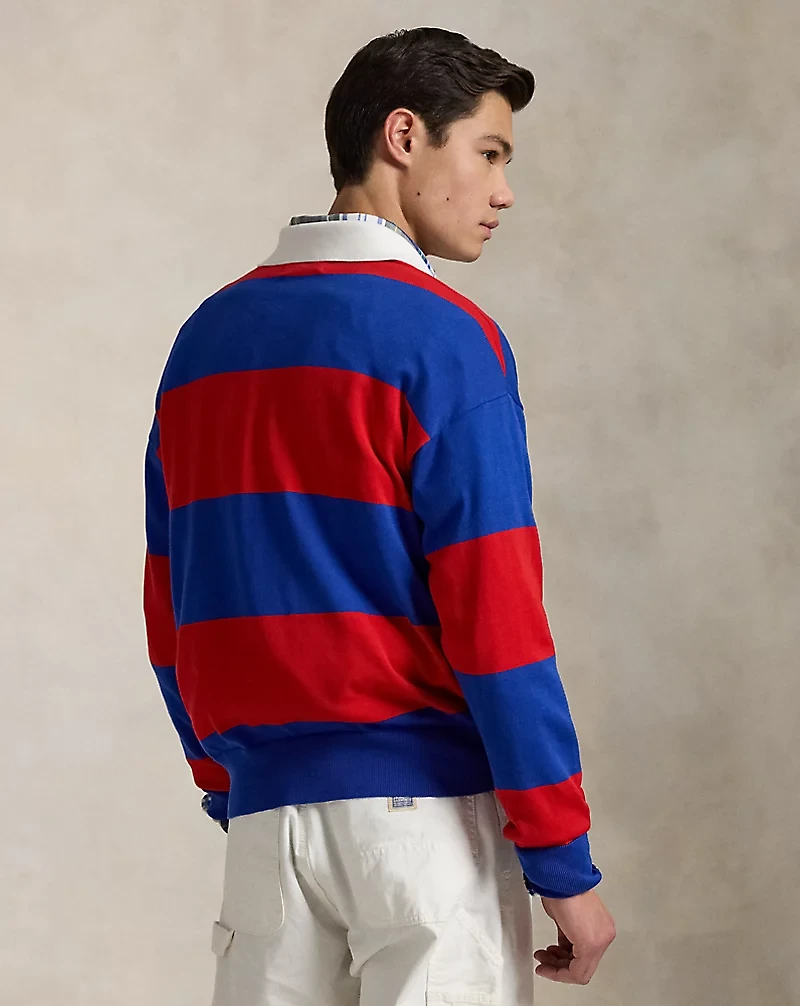 Striped Cotton Rugby Sweater