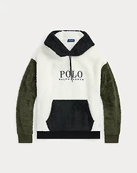 Logo Color-Blocked Pile Fleece Hoodie