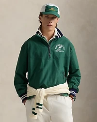 Ripstop Quarter-Zip Graphic Jacket