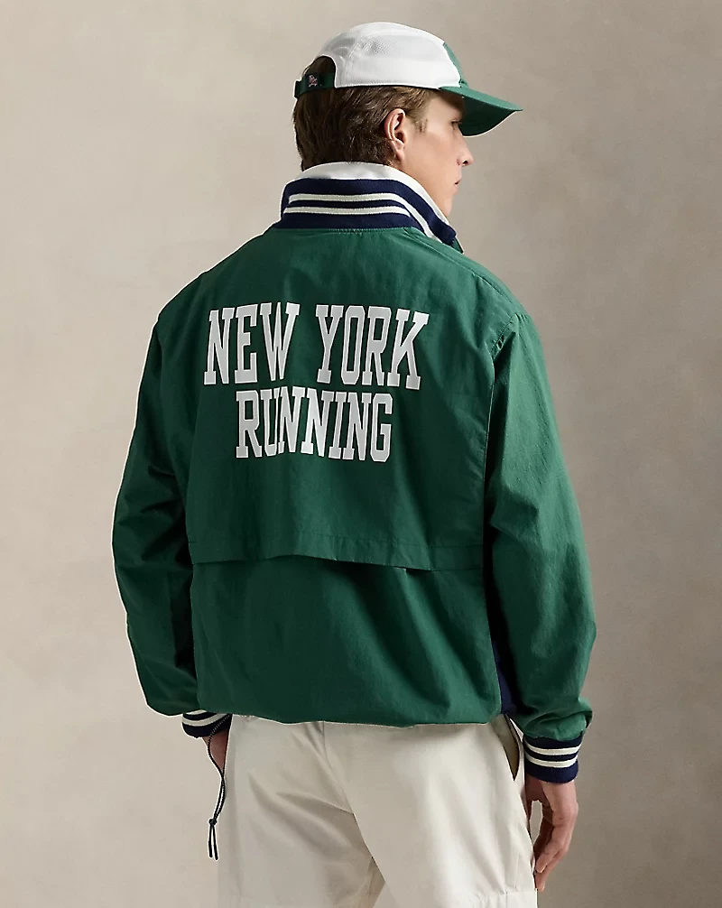 Ripstop Quarter-Zip Graphic Jacket