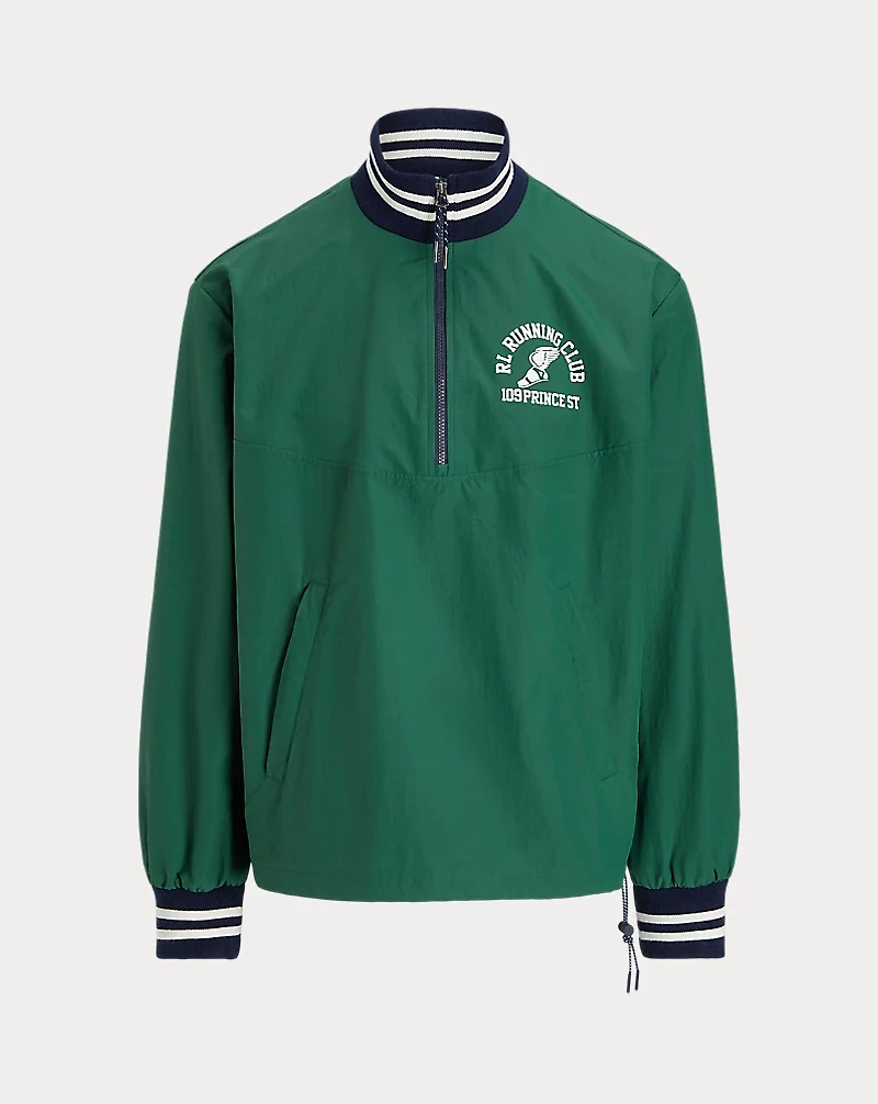 Ripstop Quarter-Zip Graphic Jacket