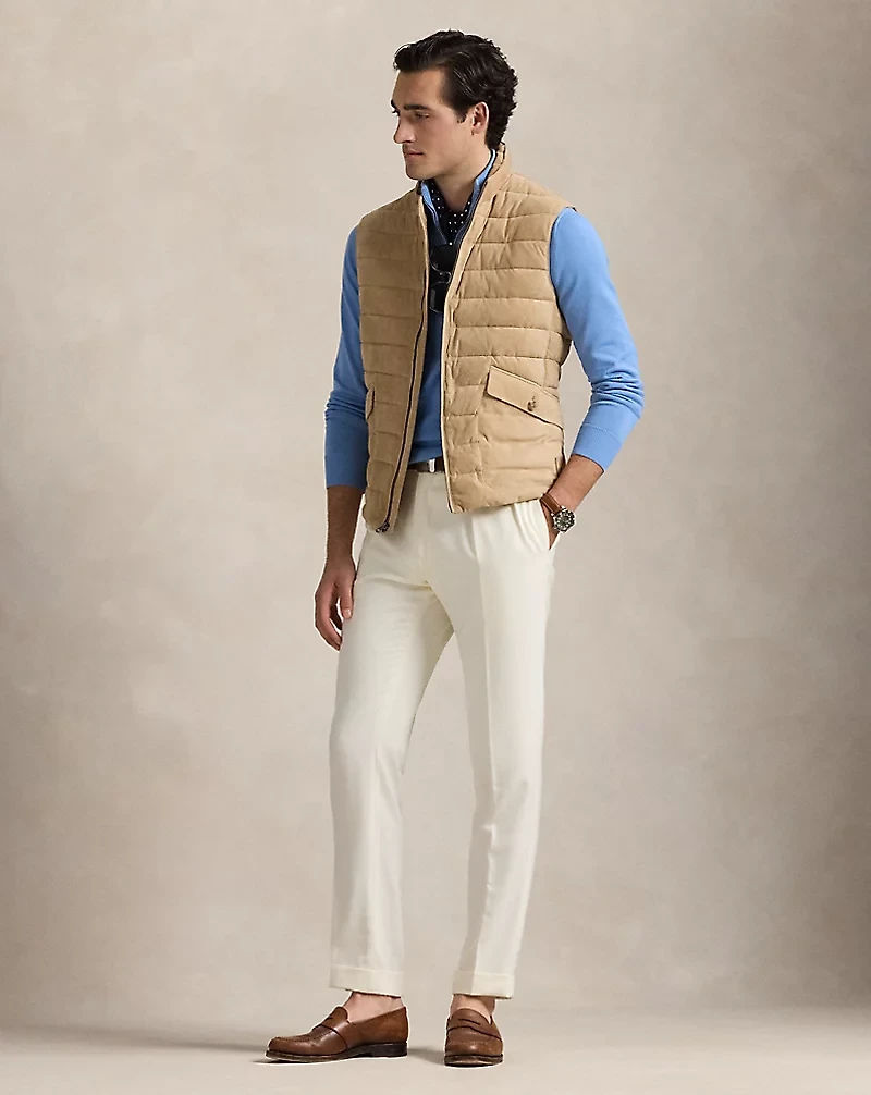 Quilted Suede Vest