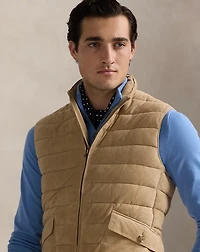 Quilted Suede Vest