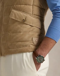 Quilted Suede Vest