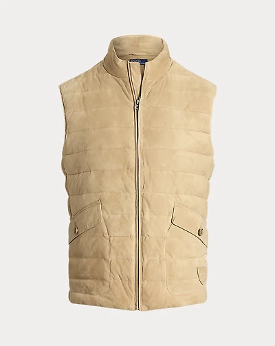 Quilted Suede Vest