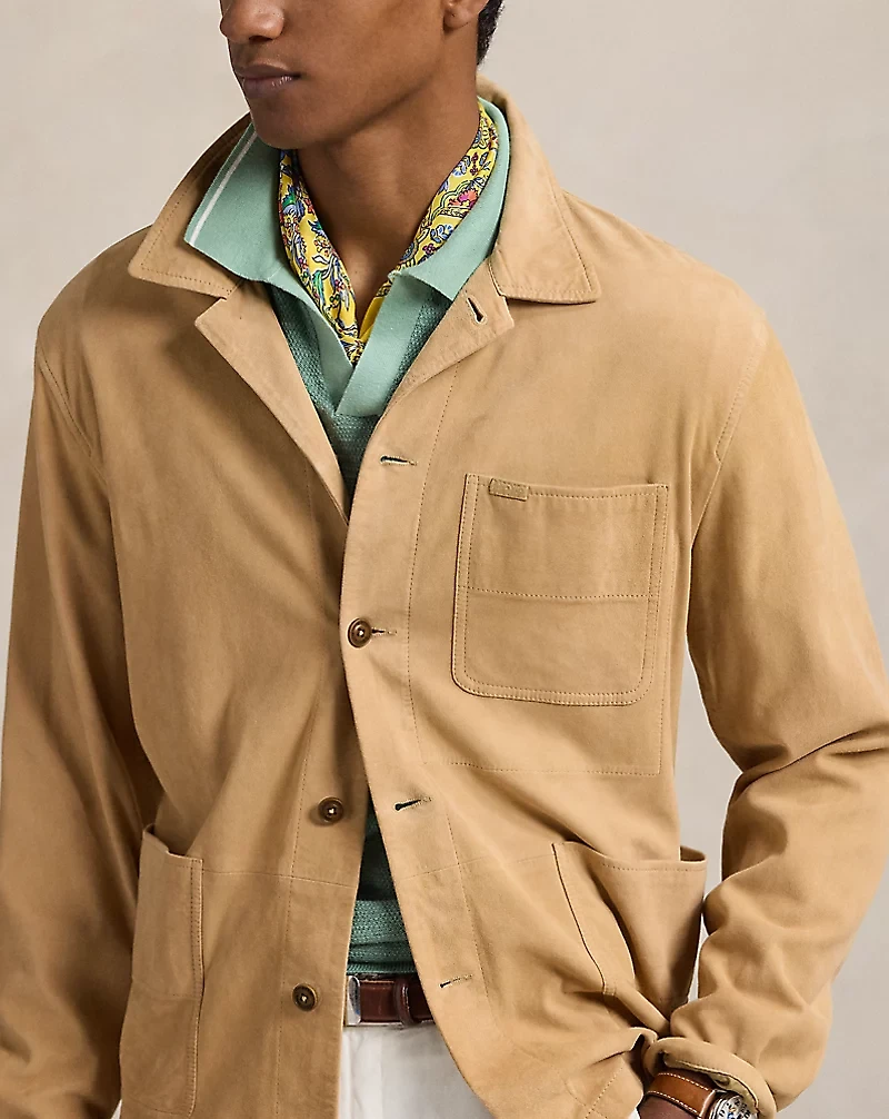 Suede Utility Jacket