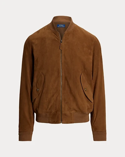 Suede Bomber Jacket
