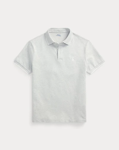 Custom Slim Fit Stretch Oxford Mesh Polo
