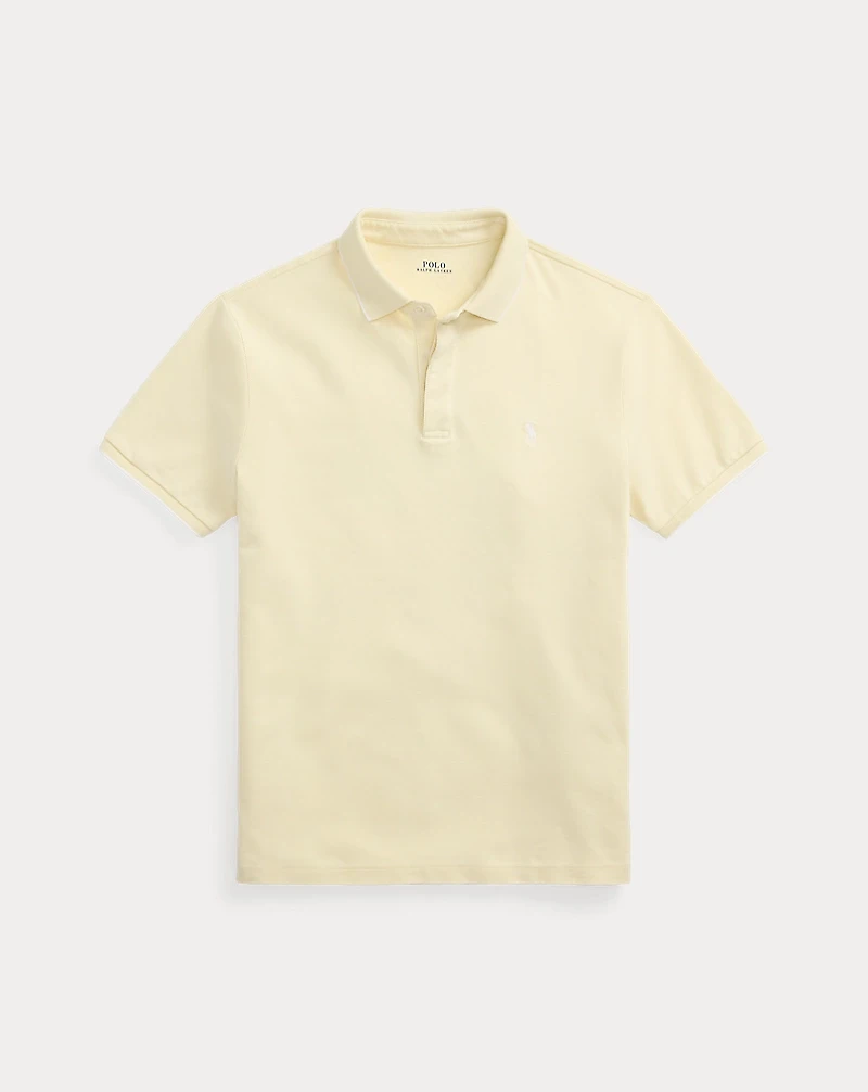 Custom Slim Fit Stretch Oxford Mesh Polo