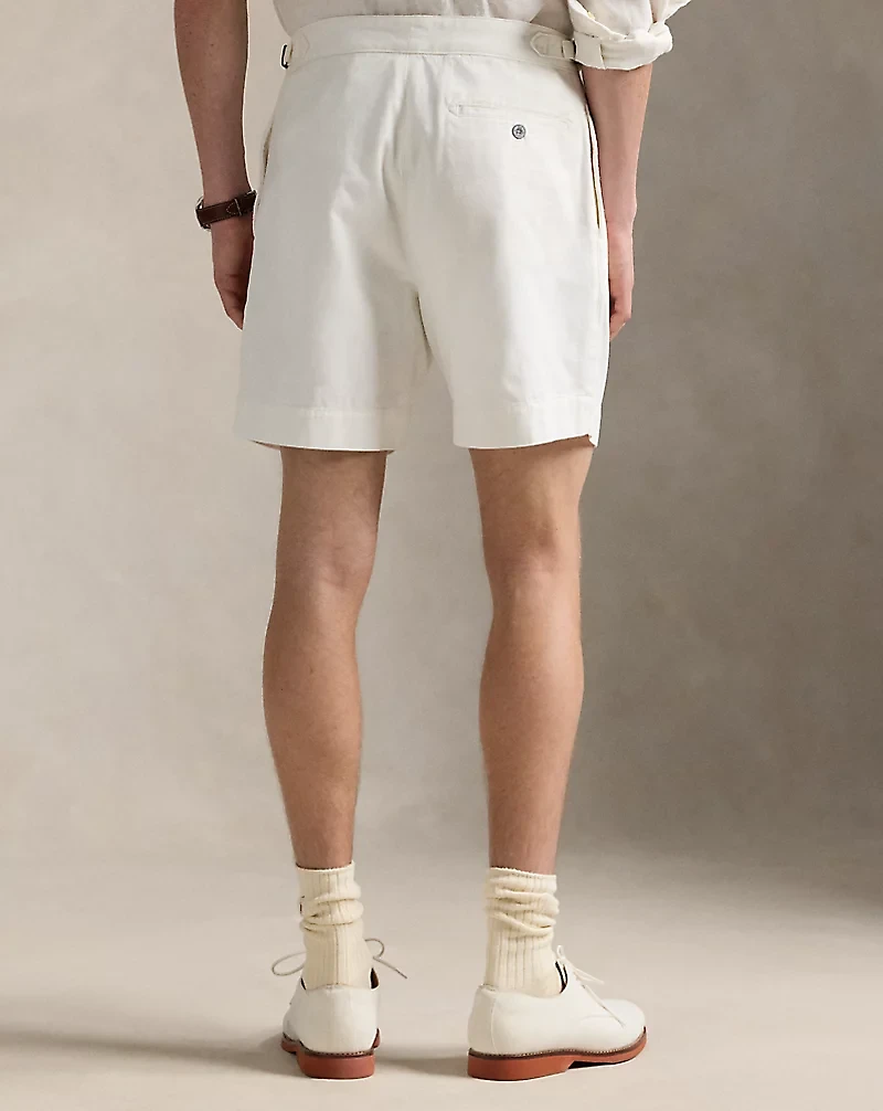 7-Inch Relaxed Fit Pleated Twill Short