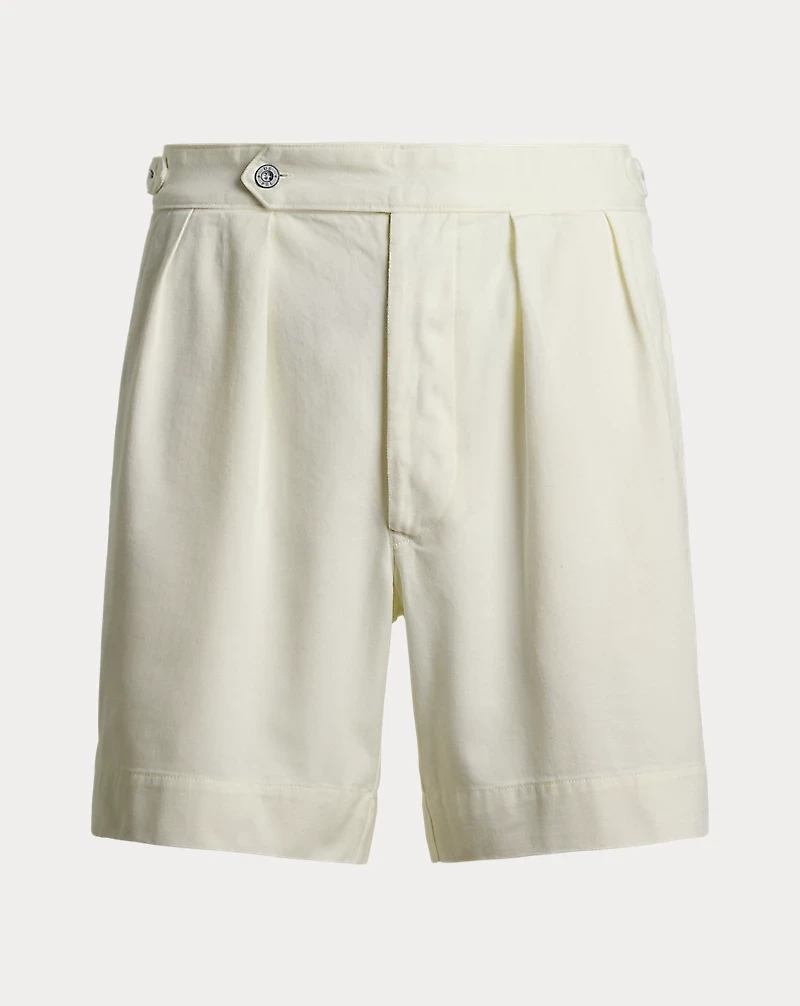 7-Inch Relaxed Fit Pleated Twill Short
