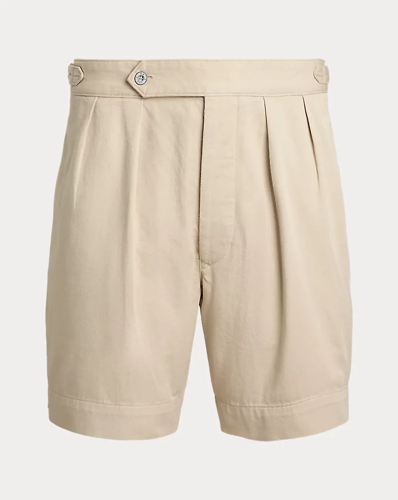 7-Inch Relaxed Fit Pleated Twill Short