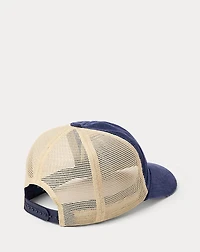 Logo-Patch Corduroy Trucker Cap