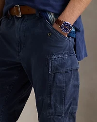 Slim Fit Garment-Dyed Twill Cargo Pant