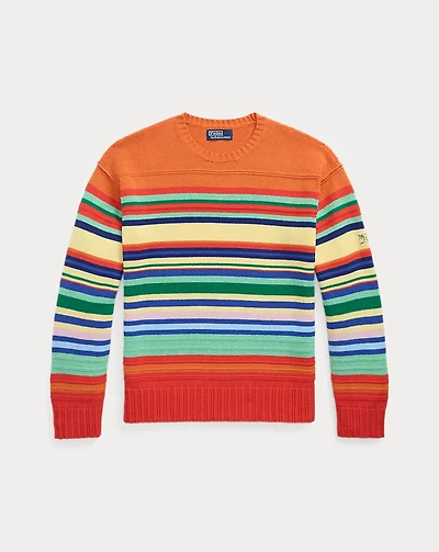 Striped Cotton-Blend Sweater