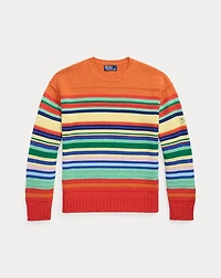 Striped Cotton-Blend Sweater