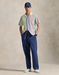 Classic Fit Striped Seersucker Shirt