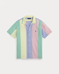 Classic Fit Striped Seersucker Shirt