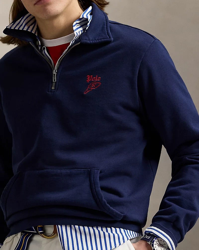 Loopback Fleece Quarter-Zip Sweatshirt