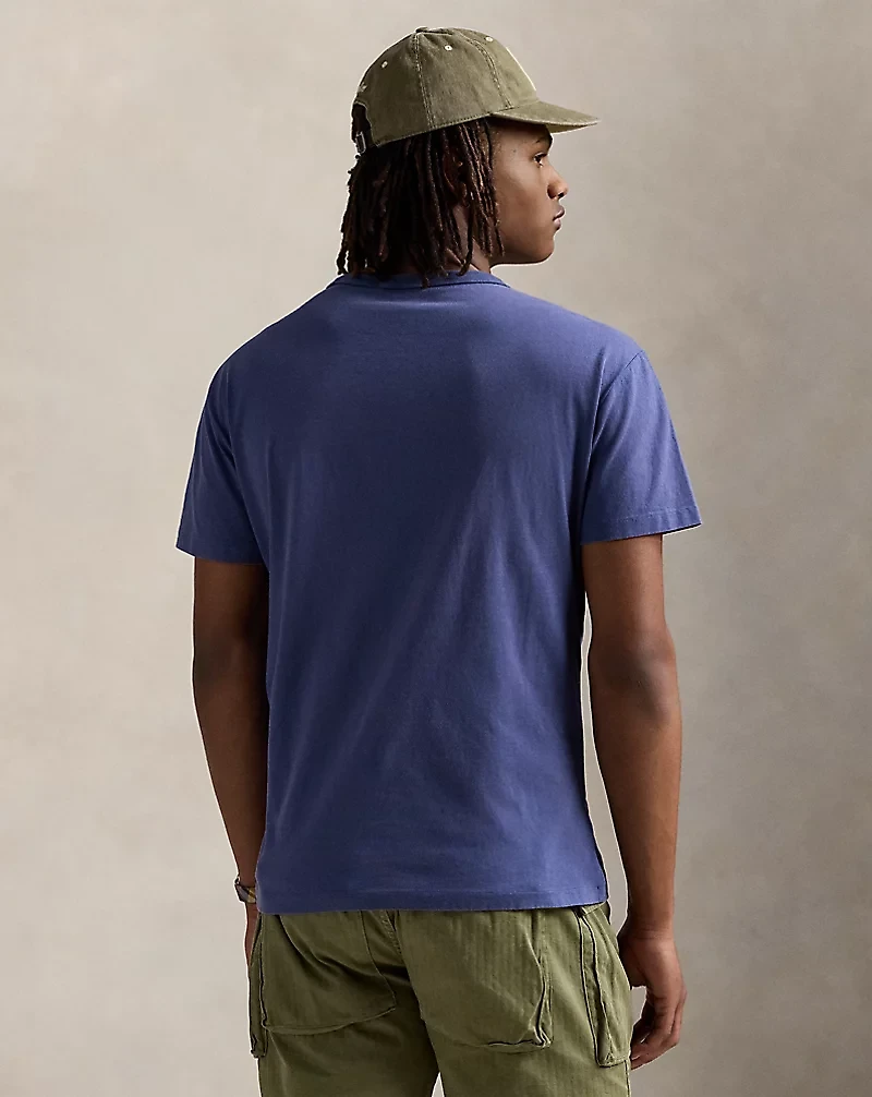 Classic Fit Madras-Logo Jersey T-Shirt