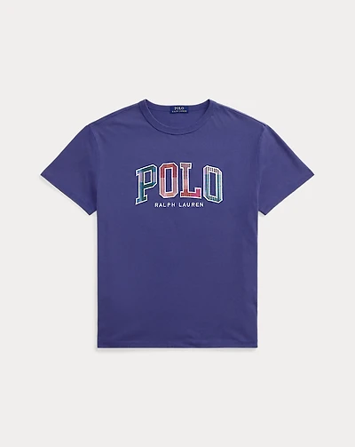 Classic Fit Madras-Logo Jersey T-Shirt