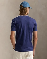 Slub Jersey Short-Sleeve Henley Shirt
