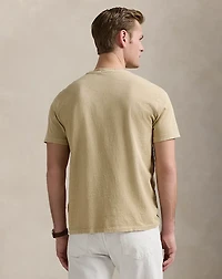 Standard Fit Cotton-Linen Pocket T-Shirt