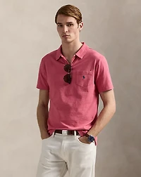 Standard Fit Cotton-Linen Polo Shirt