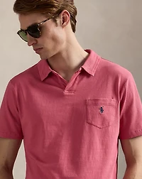 Standard Fit Cotton-Linen Polo Shirt