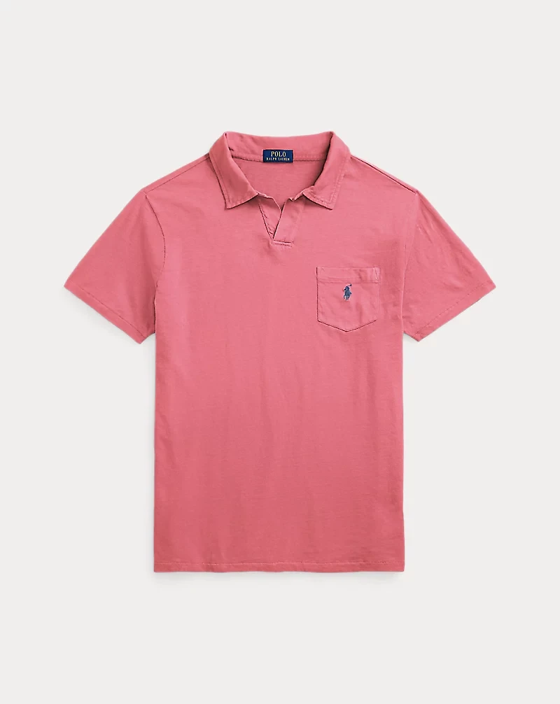 Standard Fit Cotton-Linen Polo Shirt