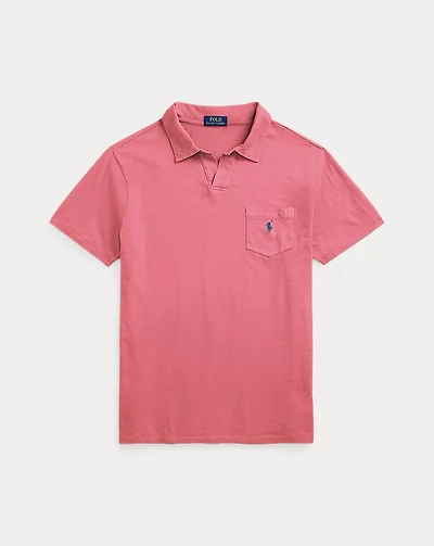 Standard Fit Cotton-Linen Polo Shirt