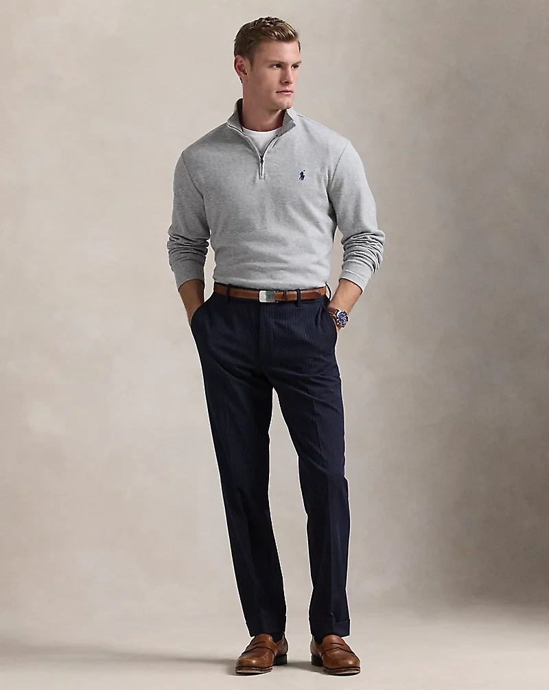 Jacquard Quarter-Zip Pullover