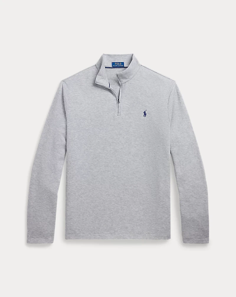 Jacquard Quarter-Zip Pullover