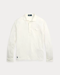 Linen Mesh Polo Shirt
