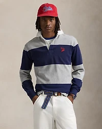Classic Fit Striped Jersey Rugby Shirt