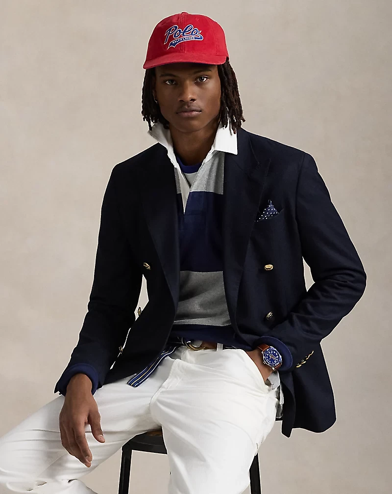 Classic Fit Striped Jersey Rugby Shirt