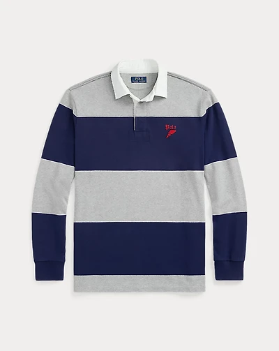 Classic Fit Striped Jersey Rugby Shirt