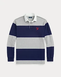 Classic Fit Striped Jersey Rugby Shirt